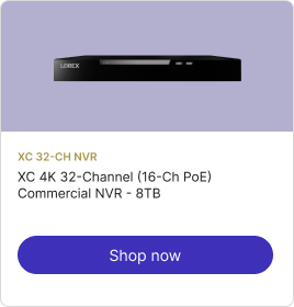 Connect XC 4K 32-Channel Commercial NVR - 8TB