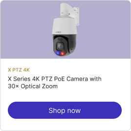 Connect X Series 4K PTZ PoE Camera with 30× Optical Zoom