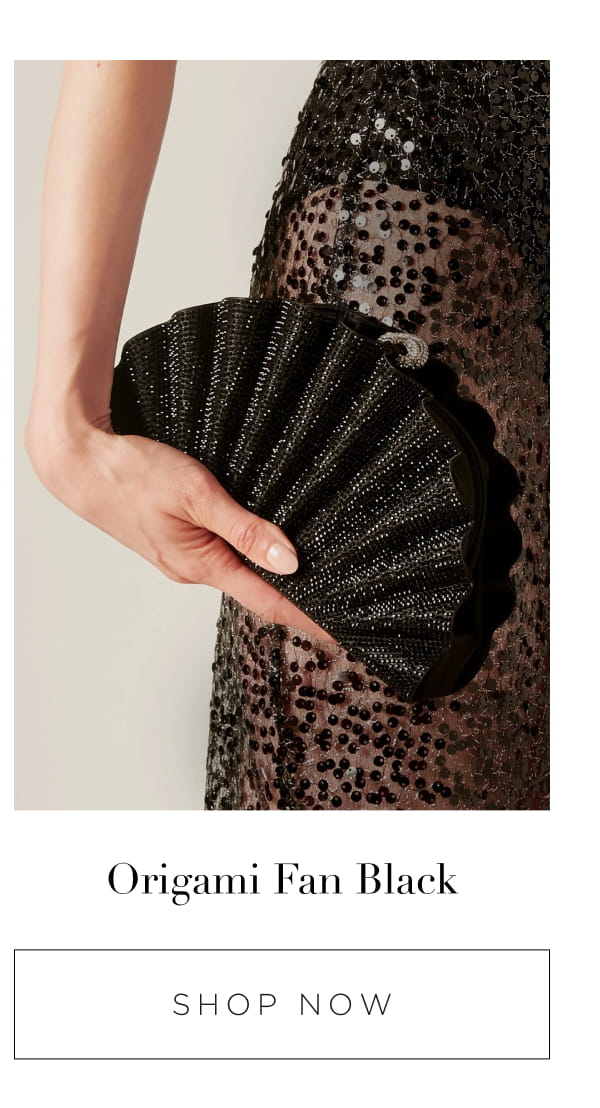 Origami Fan Black