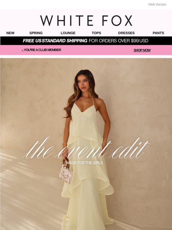 White Fox Boutique: Incoming: HOT DRESSES | Milled