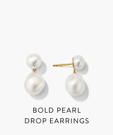 Bold Pearl Drop Earrings.