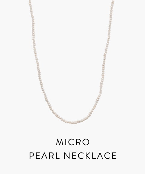 Micro Pearl Necklace.