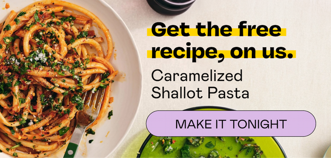 Get the free recipe, on us.
