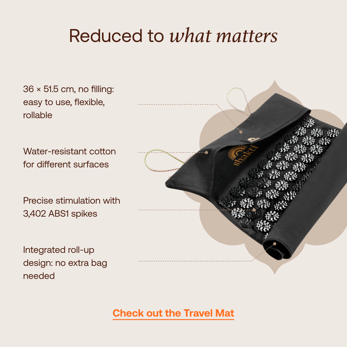 Shakti Travel Mat benefits