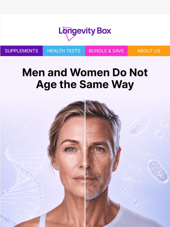 Men and women age differently
