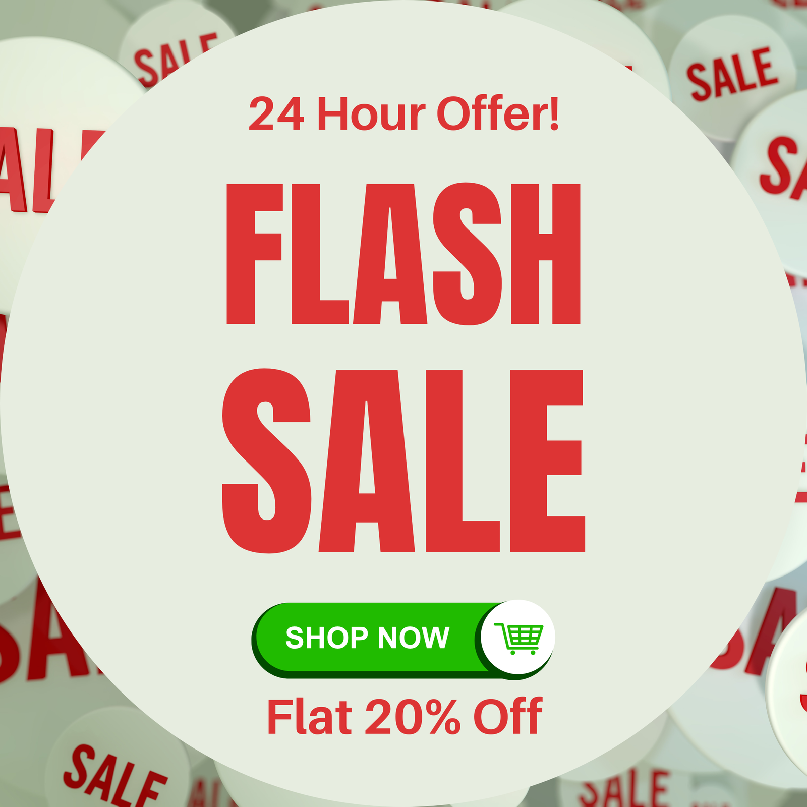 Flash Sale - 20% OFF + Free Shipping