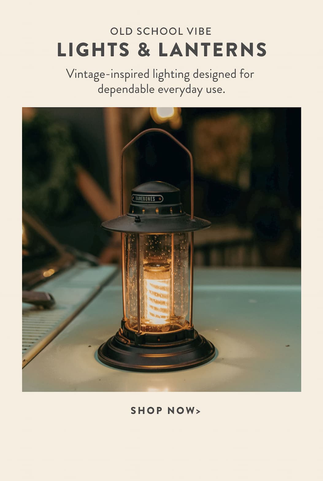 old school vibe lights and lanterns