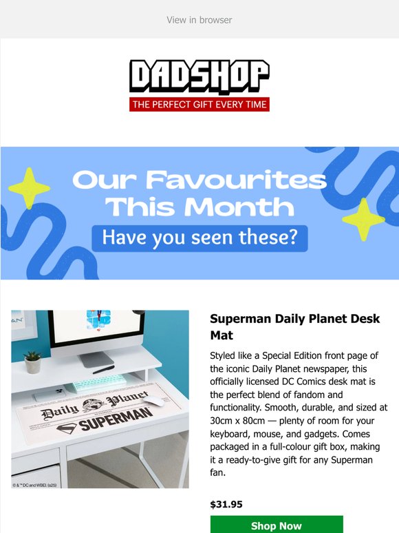 Our favourites ⭐ this month. Have you seen these?