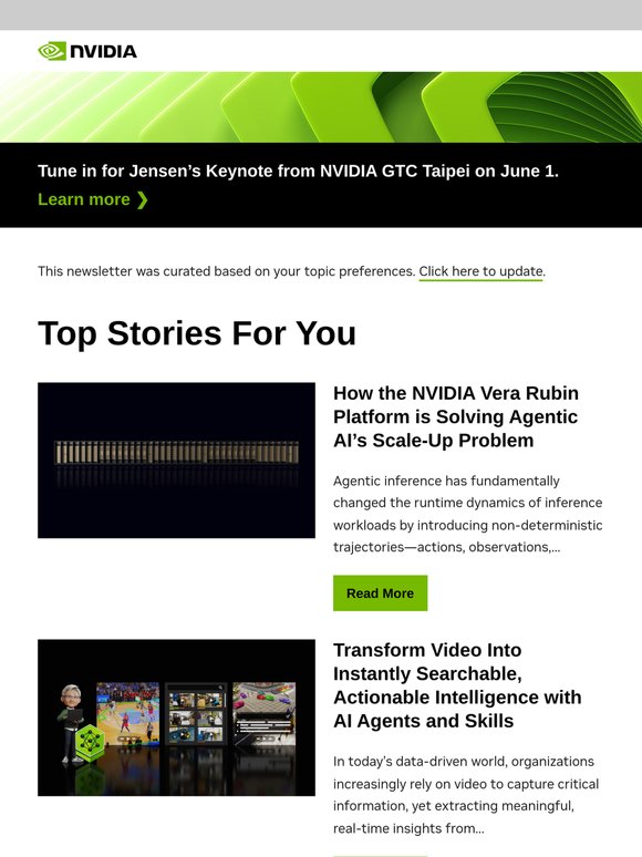 Your Personalized Developer News from NVIDIA