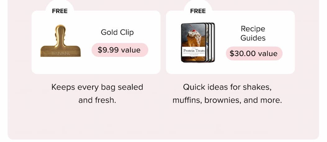 Gold Clip - FREE $9.99 value | Recipe Guides - FREE $30.00 value