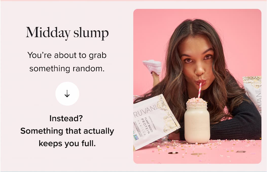 Midday slump You’re about to grab something random. | Instead? Something simple that actually keeps you full.