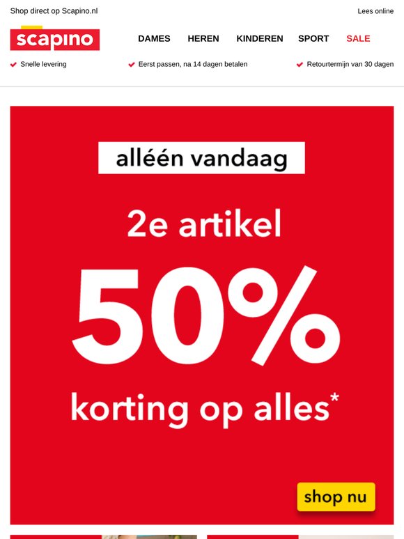 2e 50% korting op ALLES 🎁