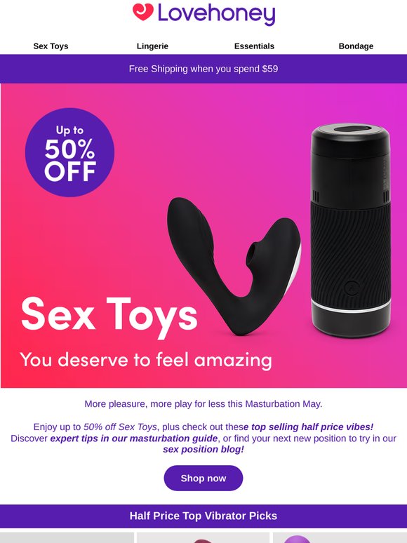PRICE SLASH ✂ Pleasure looks better HALF PRICE