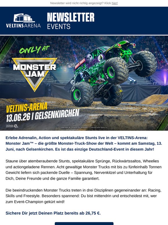 Hier kommen Deine Event-Highlights 2026! 🔥🎉