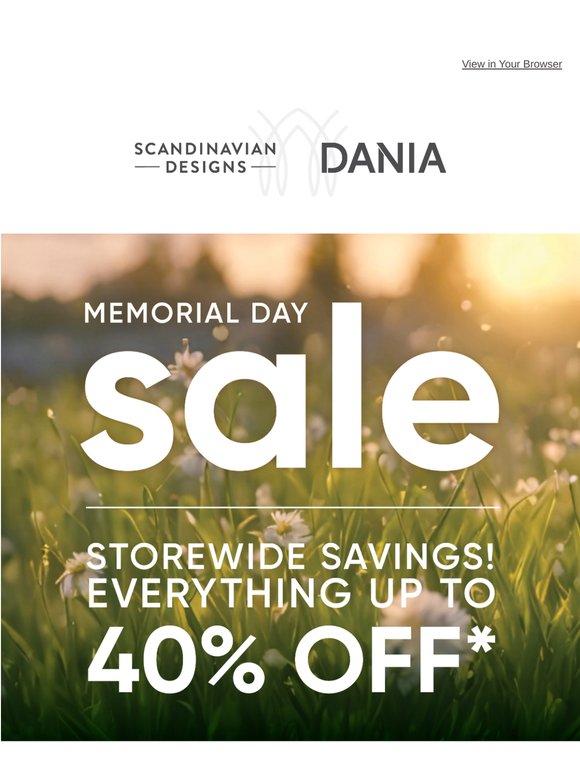 Memorial Day Sale is ON