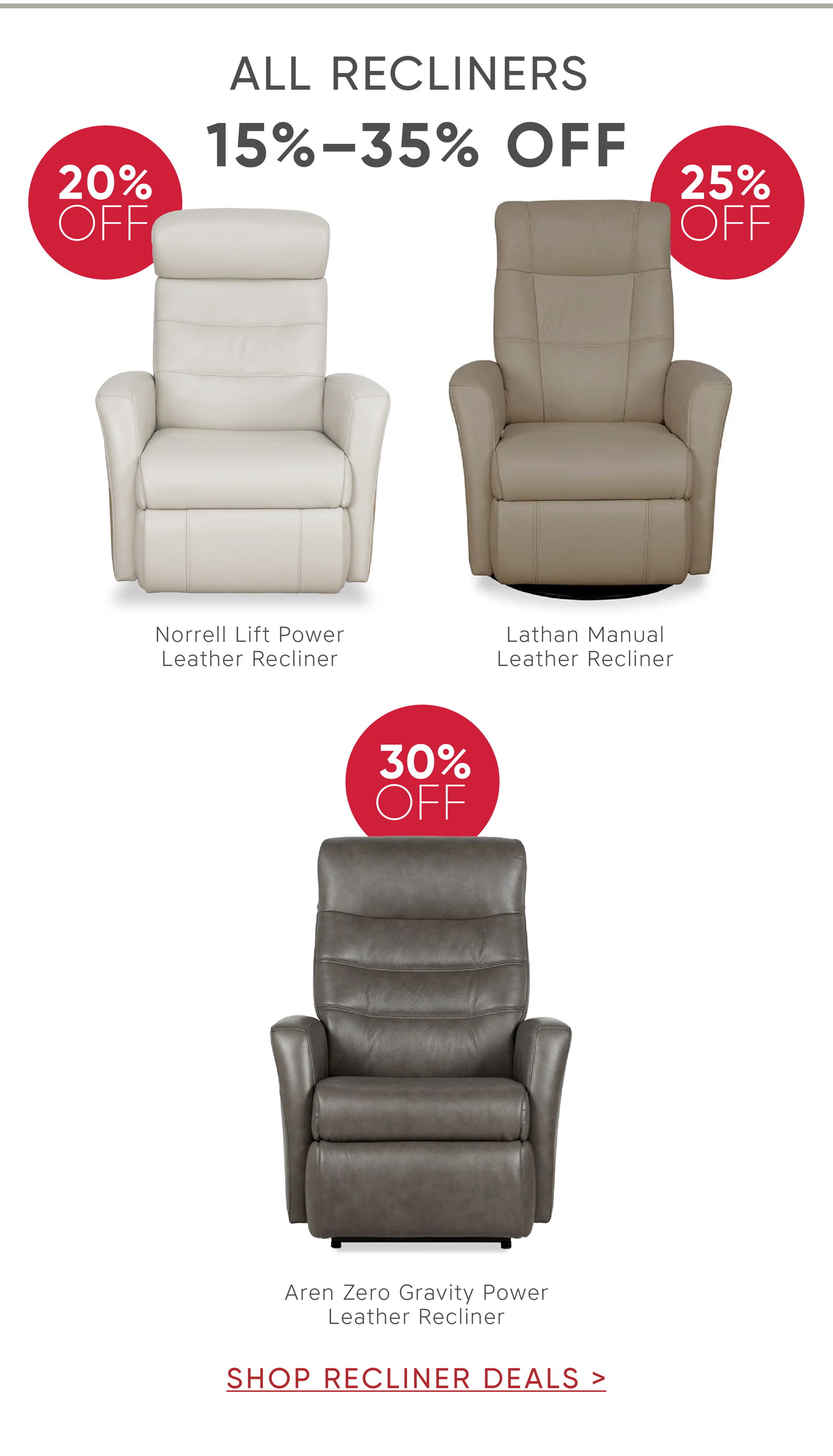 Shop Recliner Deals