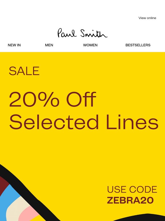 Ends Tomorrow: 20% Off Zebra