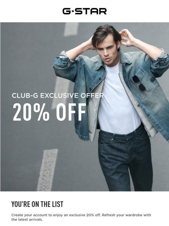 CLUB-G: Secure 20% Off