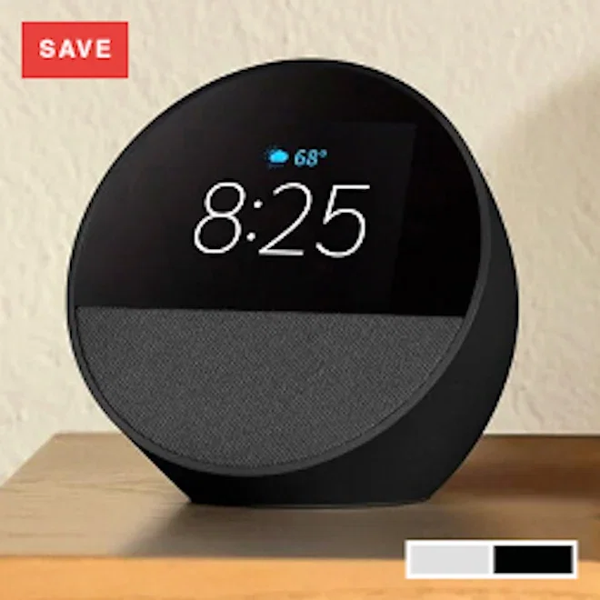 Amazon Echo Spot Smart Alarm Clock With Alexa