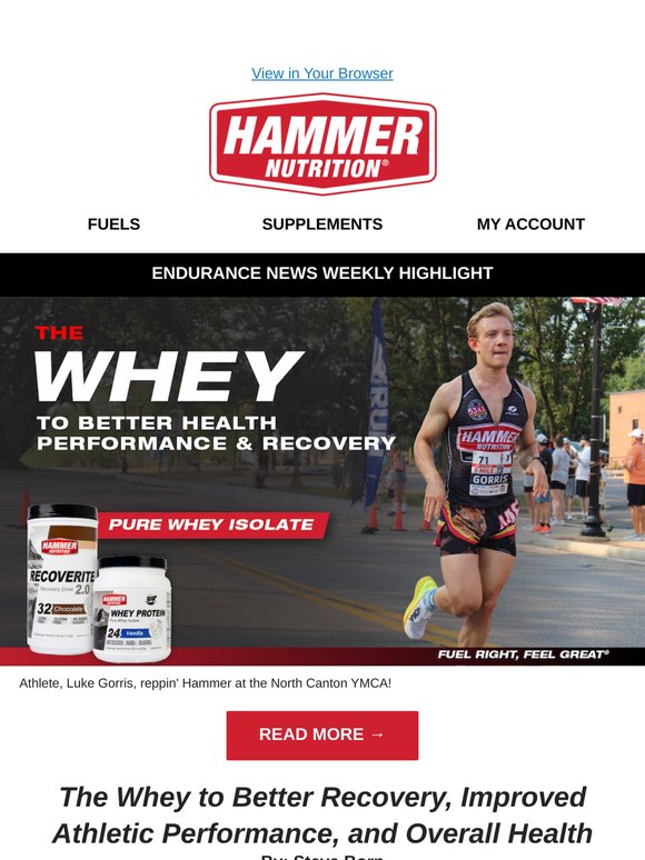 The Whey to Better Recovery