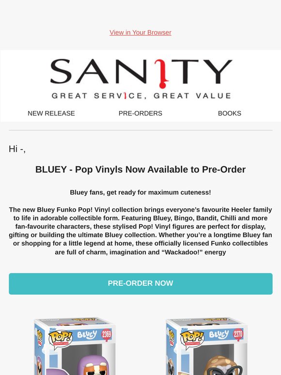 Bluey Pop VInyl! Just Announced!!!