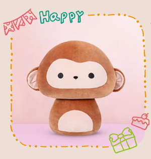 Plush toy with wings.