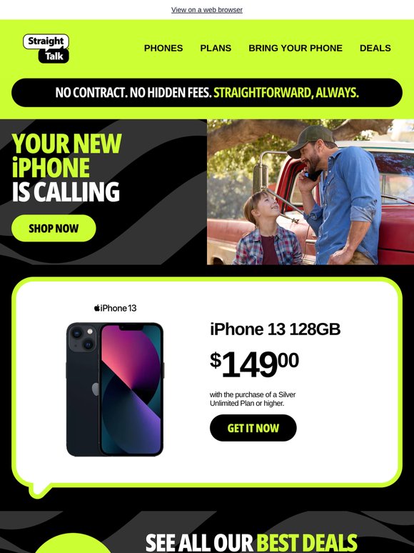 Ends soon! ⏰ iPhone 13 for only $149
