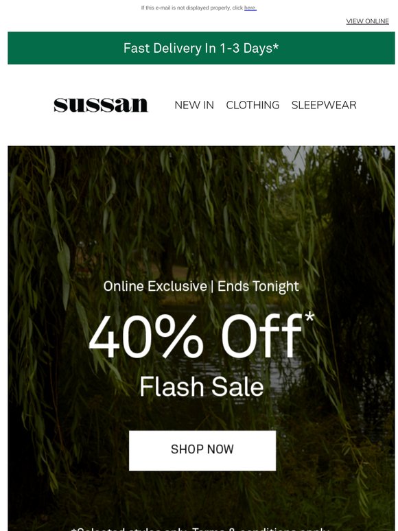 Final Hours: 40% Off Flash Sale