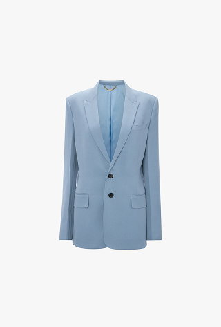Tailored Jacket In Ocean Mist