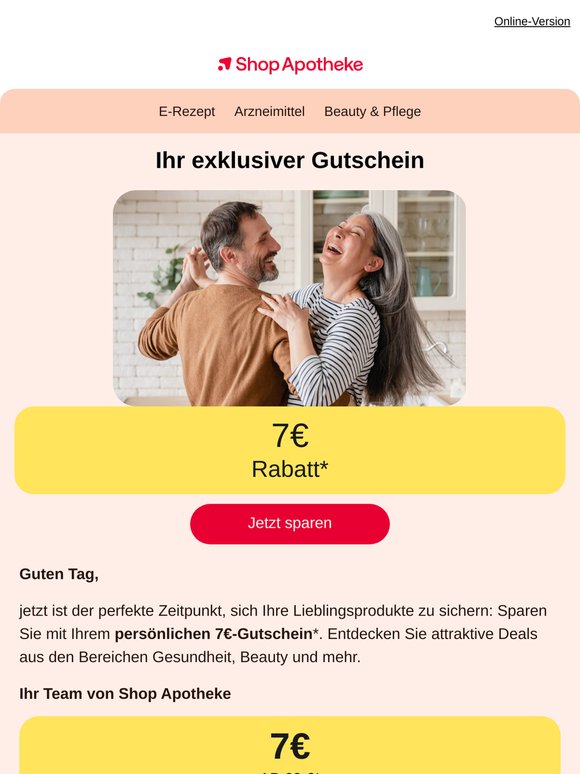 Jetzt 7€ sparen – Gutschein einlösen. ☀️