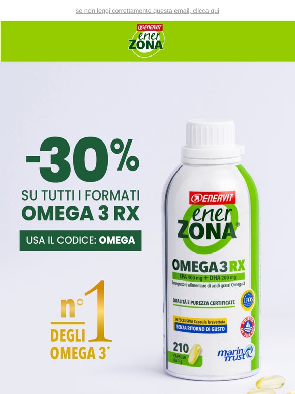 💚 Per te 30% di SCONTO su Omega 3 RX