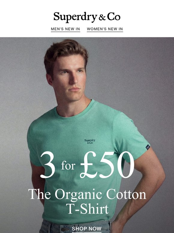 3 for £50 | Warm Weather Essential