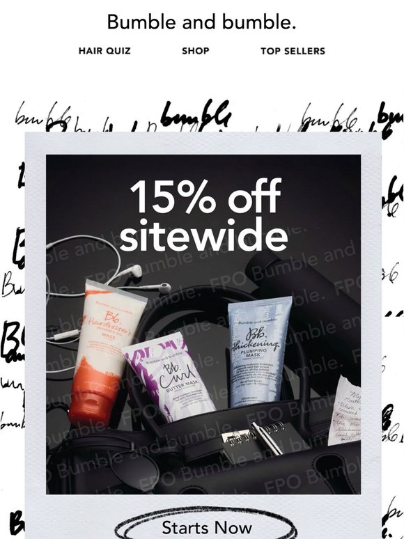 Stock up for right now with 15% off everything.