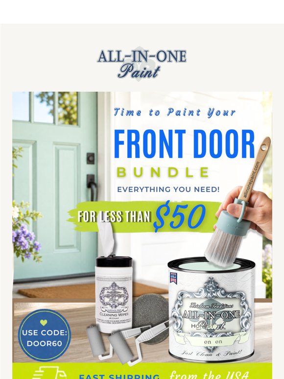 A fresh front door for less than $50 🚪✨