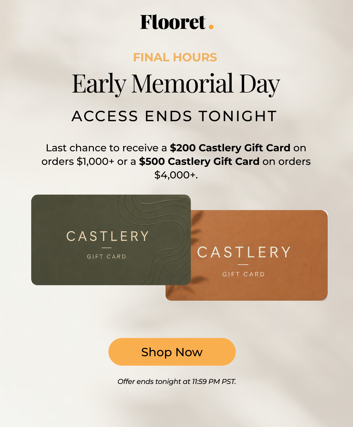 Don’t miss this, seriously. Last chance to order $1 cut samples before the offer ends at midnight.