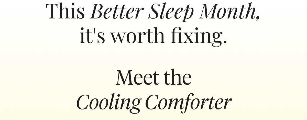 Meet The Cooling Comforter