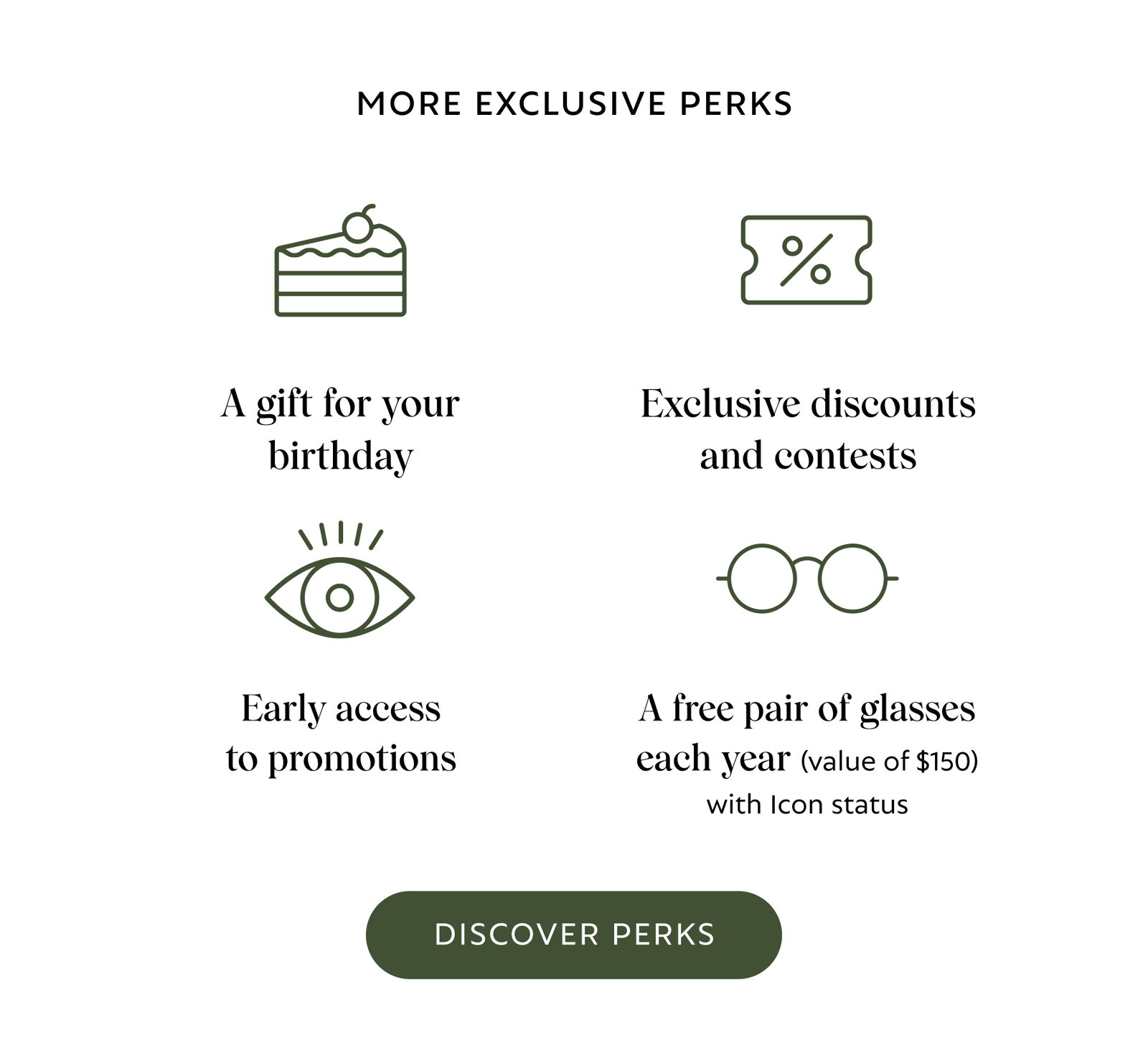 Discover perks