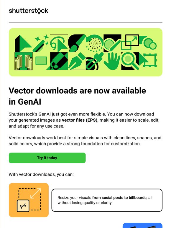 Vector downloads are now available in GenAI