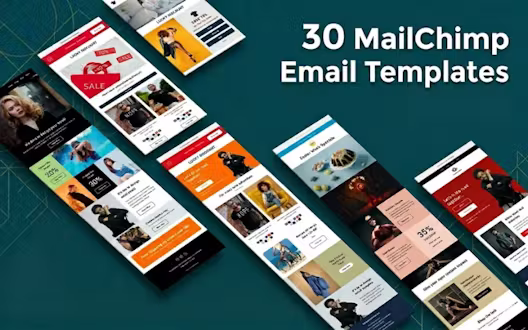 30 MailChimp Email Templates Bundle | Extended License