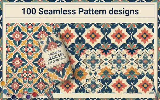 100 Seamless Pattern Design Bundle | Extended License