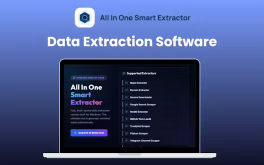 All In One Smart Extractor – Data Extraction Software | Lifetime Access