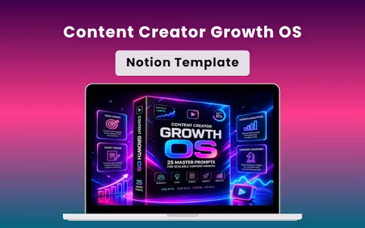 Content Creator Notion Template | Lifetime Access