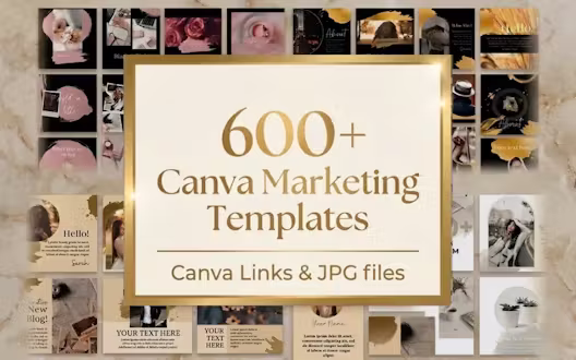4-In-1 Canva Marketing Templates Bundle | Commercial License
