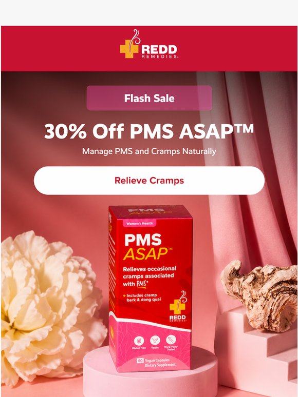 30% Off PMS ASAP™ — 48 Hours Only