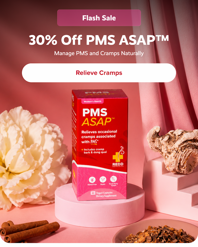 Flash Sale | 30% Off PMS ASAP™ | Manage PMS and Cramps Naturally | Relieve Cramps