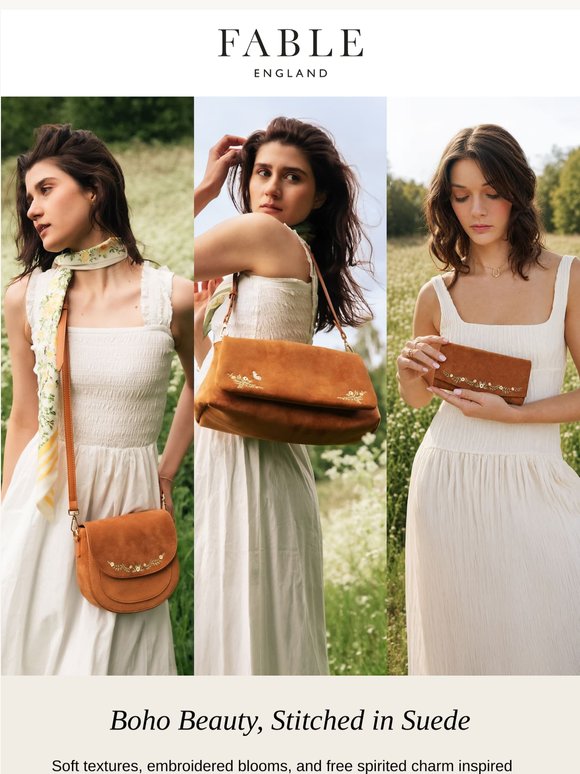 Boho Beauty, Stitched in Suede