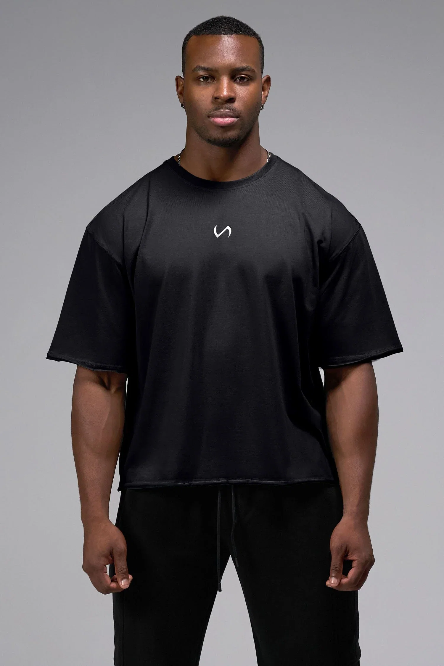 Image of Raw Edge Cropped Tee