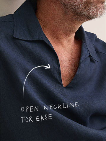 Open Neckline For Ease