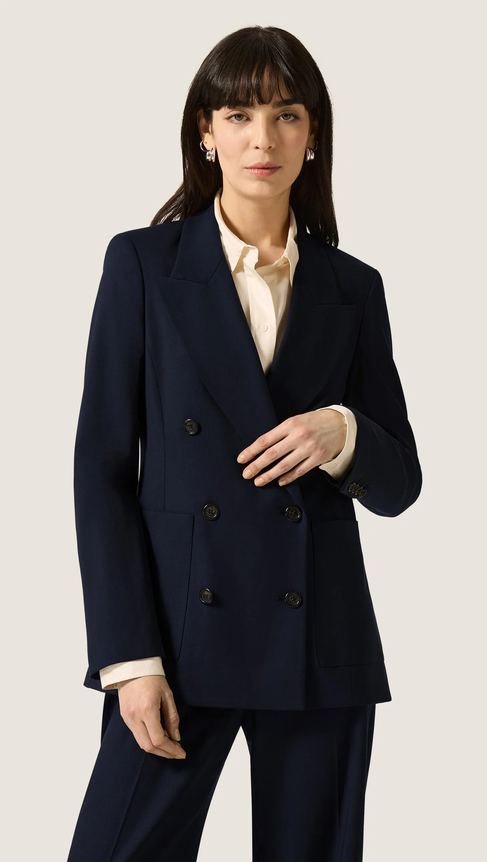 Image of Chelsea Blazer in Seasonless Wool | Midnight