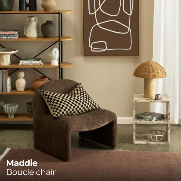 Maddie Boucle Accent Chair
